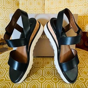 Franco Sarto size 7 Chiara black sandals